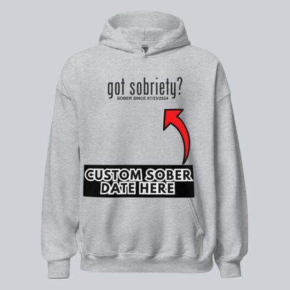 Got Sobriety Recovery Hoodie graphic detail (view 44)