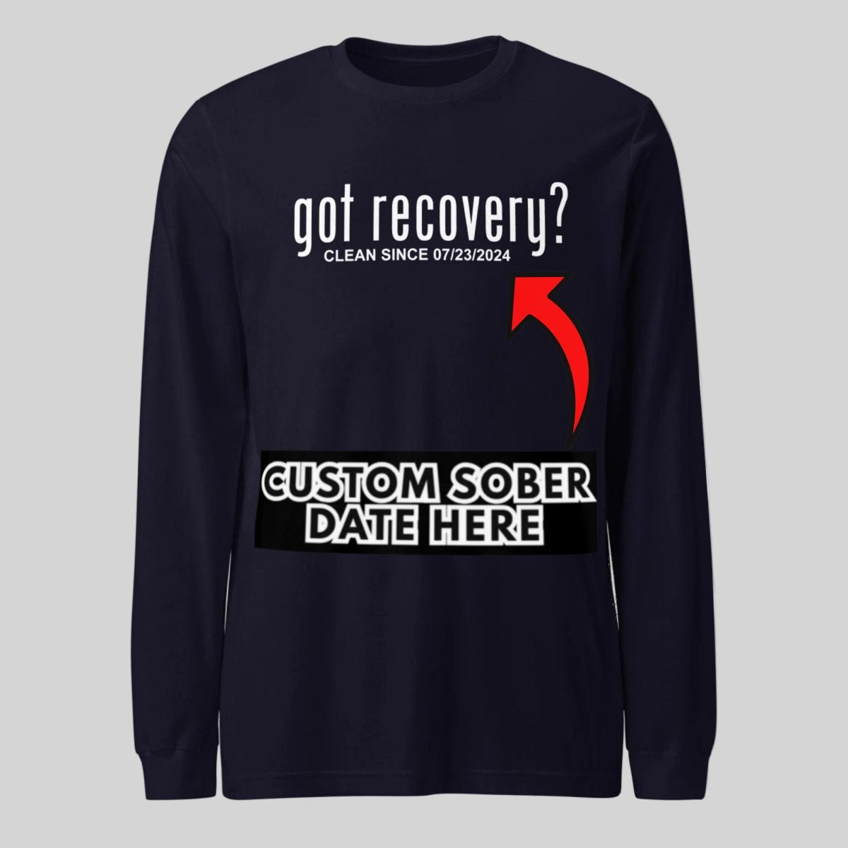Got Recovery Long Sleeve Sober T Shirt packaging detail (view 8)