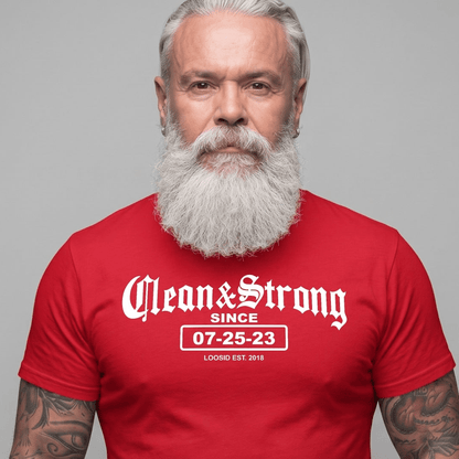 Recovery Date Men's Sobriety Sober T Shirt packaging detail (view 18)
