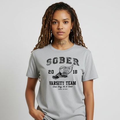 Sober Varsity Team Sober T Shirt fit detail (view 19)