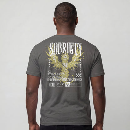Phoenix Reborn Recovery Limited-Edition T-Shirt with Sobriety Date