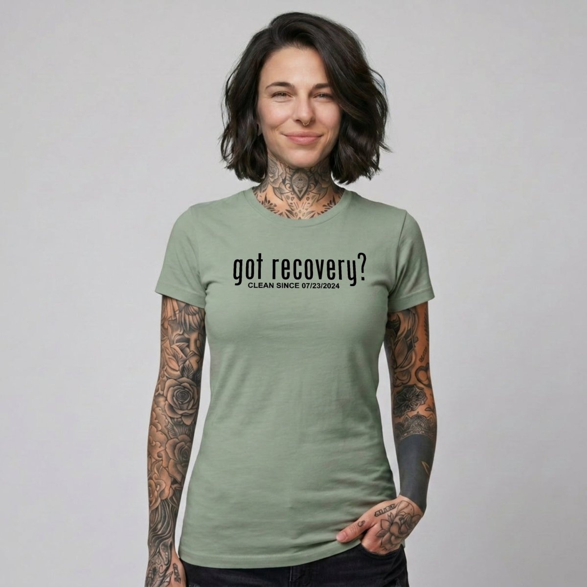 Got Recovery Sober T Shirt fit detail (view 19)