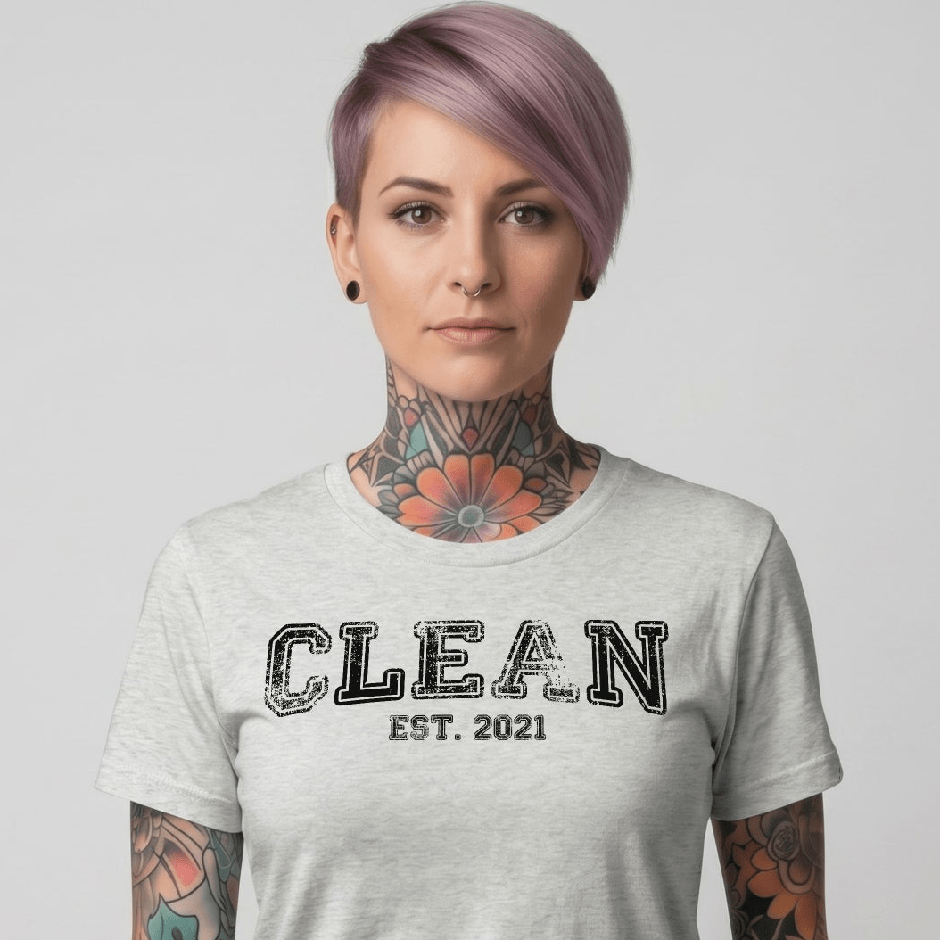 Clean EST. Sober T Shirt fit detail (view 9)