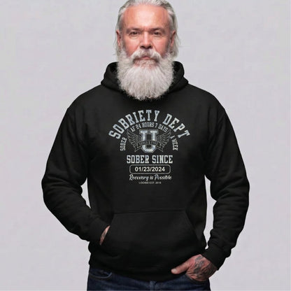 Recovery Hoodie | Men's Sobriety Dept 24/7 Hoodie
