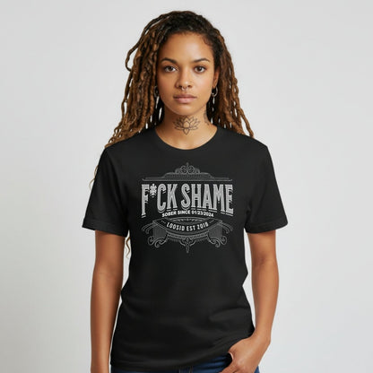 F*ck Shame Sober T Shirt lifestyle view (view 5)
