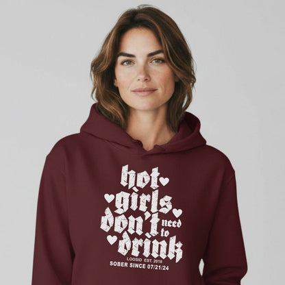 Hot Girls Don't Drink Recovery Hoodie packaging detail (view 8)