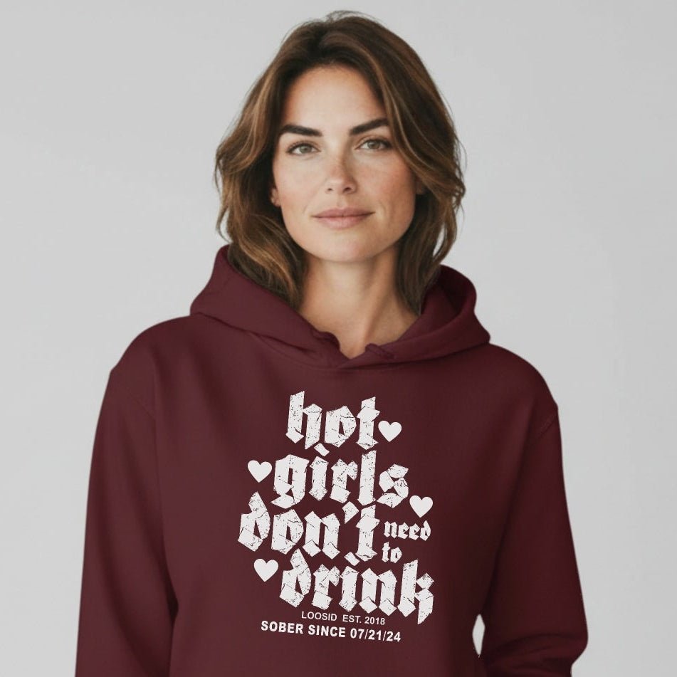 Hot Girls Don't Drink Recovery Hoodie packaging detail (view 8)