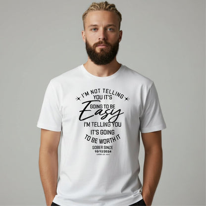 I'm Not telling Sober T Shirt flat lay styled image (view 23)
