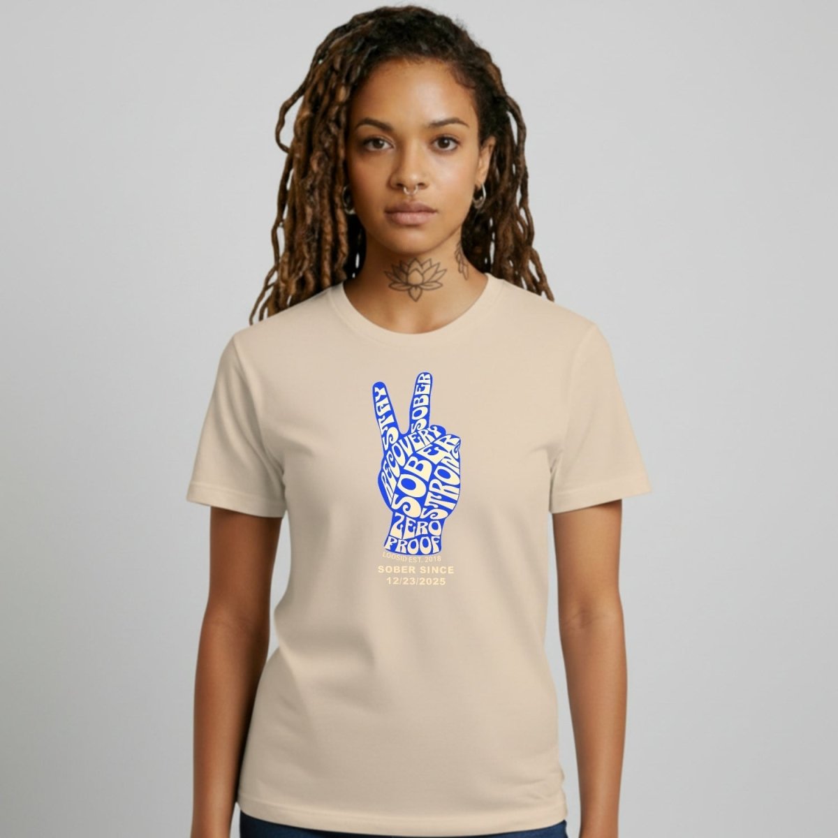 Peace & Sober Sober T Shirt product photo (view 20)