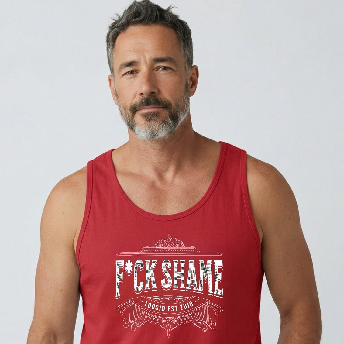 F*ck Shame Sober Tank Top packaging detail (view 18)