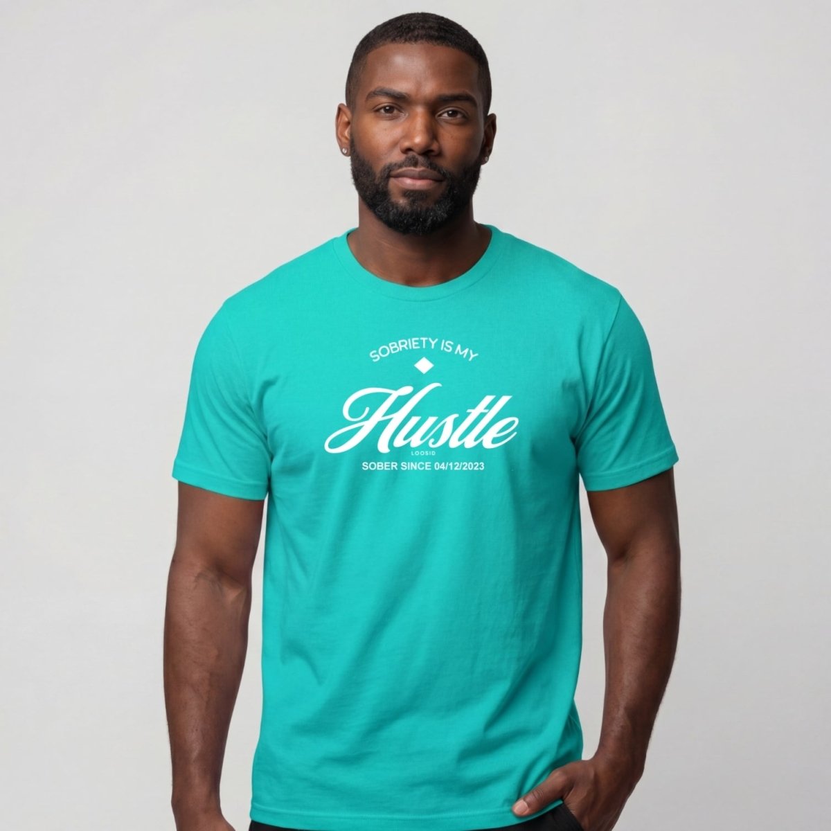 Sober T Shirt | Men's Sobriety is My Hustle Tee