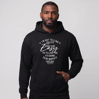 Recovery Hoodie | Men's I'm Not Telling You It's Easy Hoodie