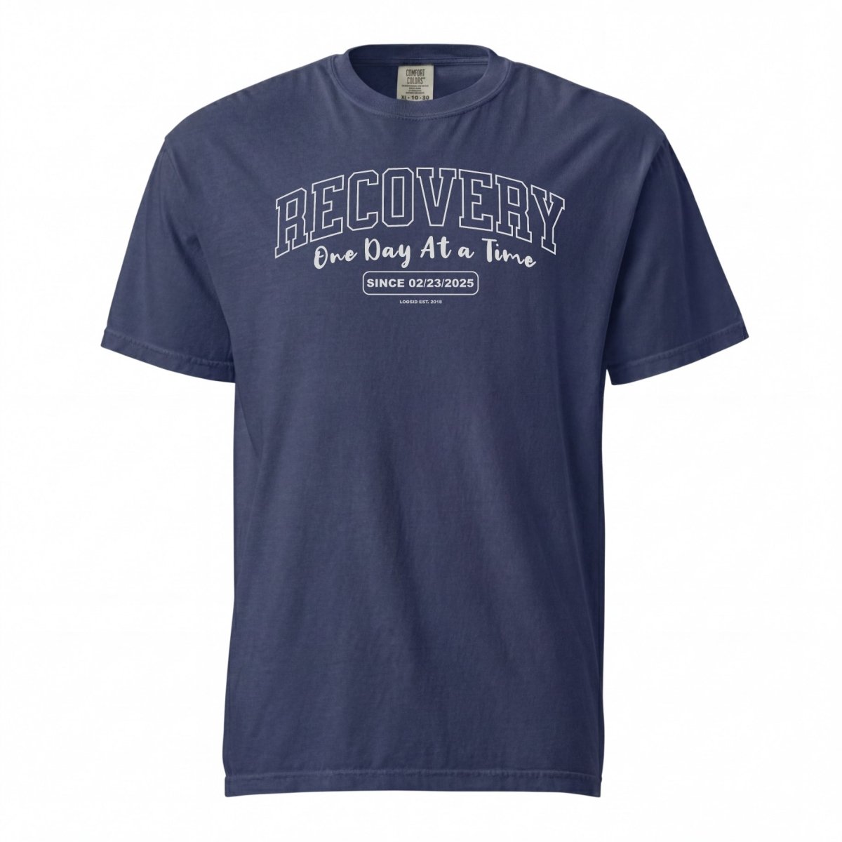 Sober T Shirt | Men's Recovery Looks Good On You Garment-Dyed