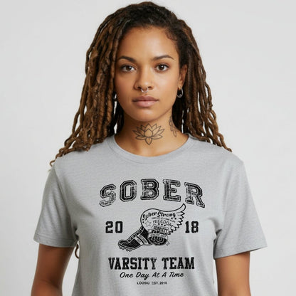 Sober Varsity Team Sober T Shirt packaging detail (view 18)