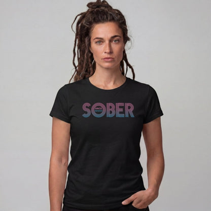 Sober T Shirt | Women's Retro Sober Since Tee