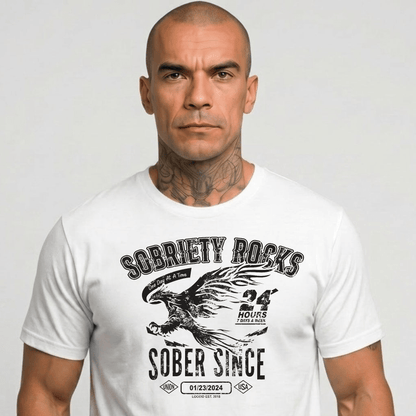 Sober Since Sober T Shirt lifestyle view (view 15)