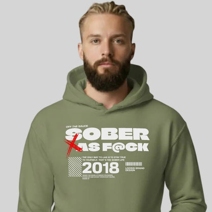 Sober As F*ck Recovery Hoodie graphic detail (view 24)