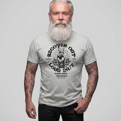 Recover Out Loud Sober T Shirt product photo (view 20)