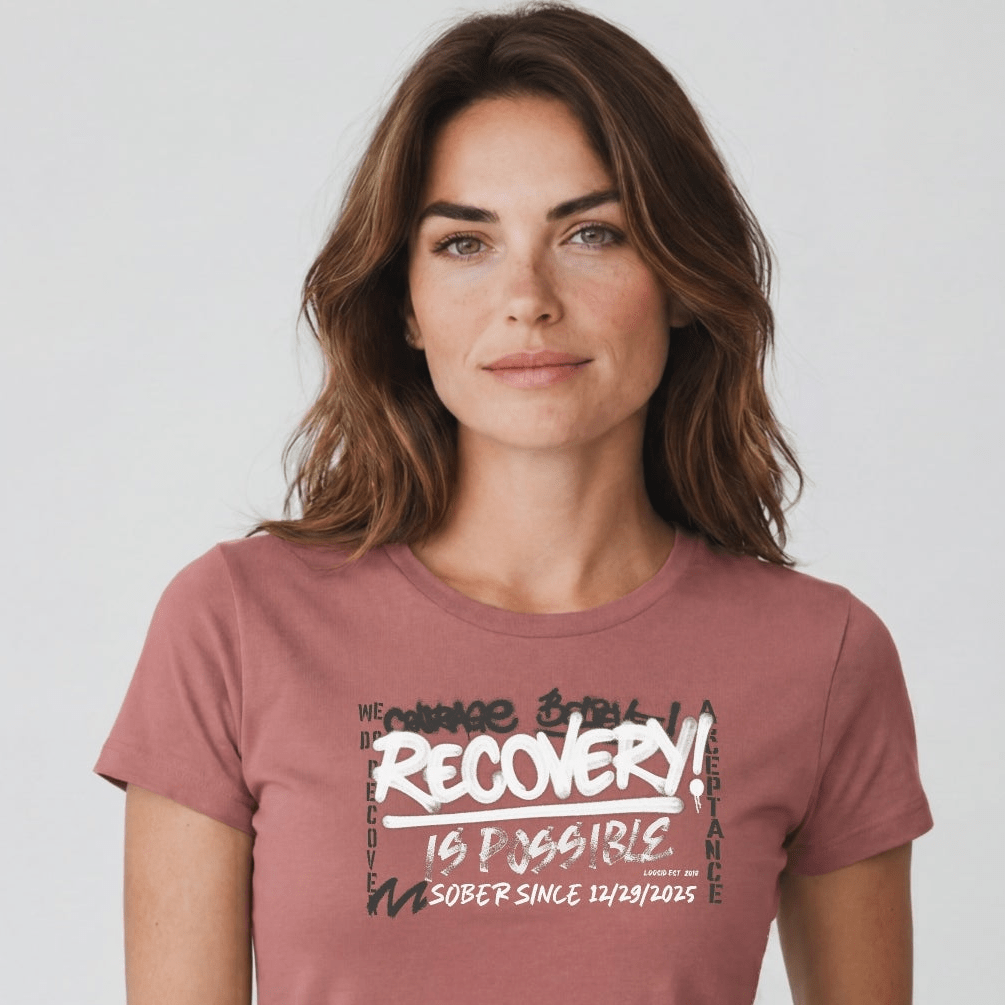 Sober T Shirt | Women's Recovery Is Possible Tee