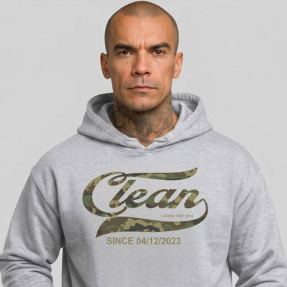 Loosid Clean Since Camo Recovery Hoodie featuring the design