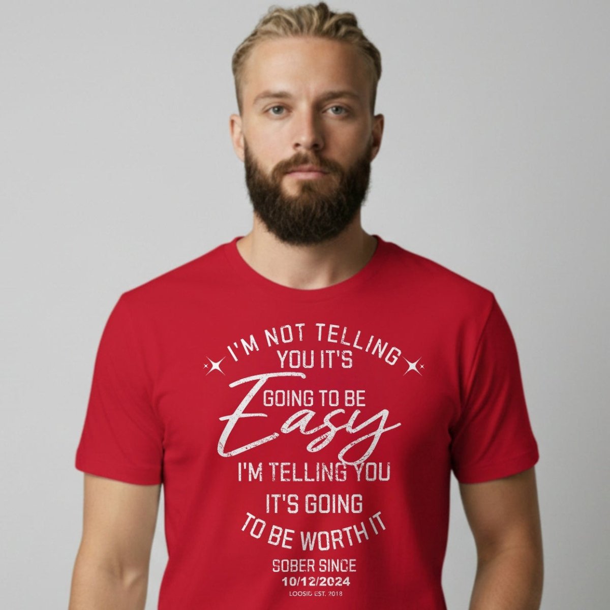 I'm Not telling Sober T Shirt back view (view 7)