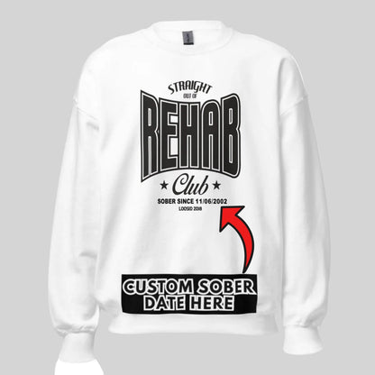 Rehab Recovery Hoodie flat lay styled image (view 23)