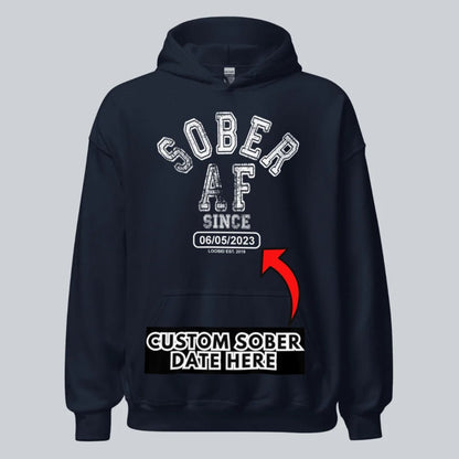 Sober AF Since Recovery Hoodie packaging detail (view 8)