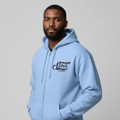 Sober Since Recovery Hoodie lifestyle view (view 35)