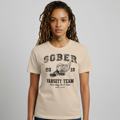 Sober Varsity Team Sober T Shirt side view (view 16)