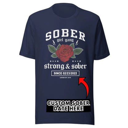 SOBER Girl Gang Strong & Sober Sober T Shirt packaging detail (view 8)