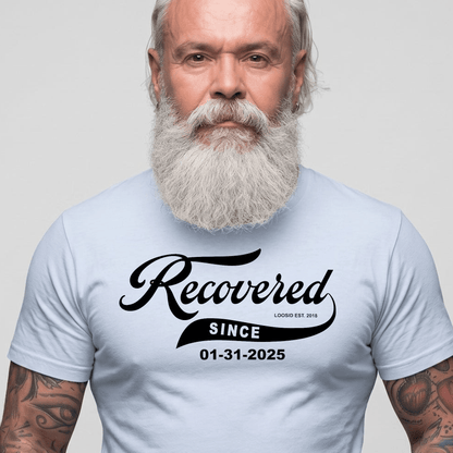 Recovered Since Sober T Shirt packaging detail (view 28)