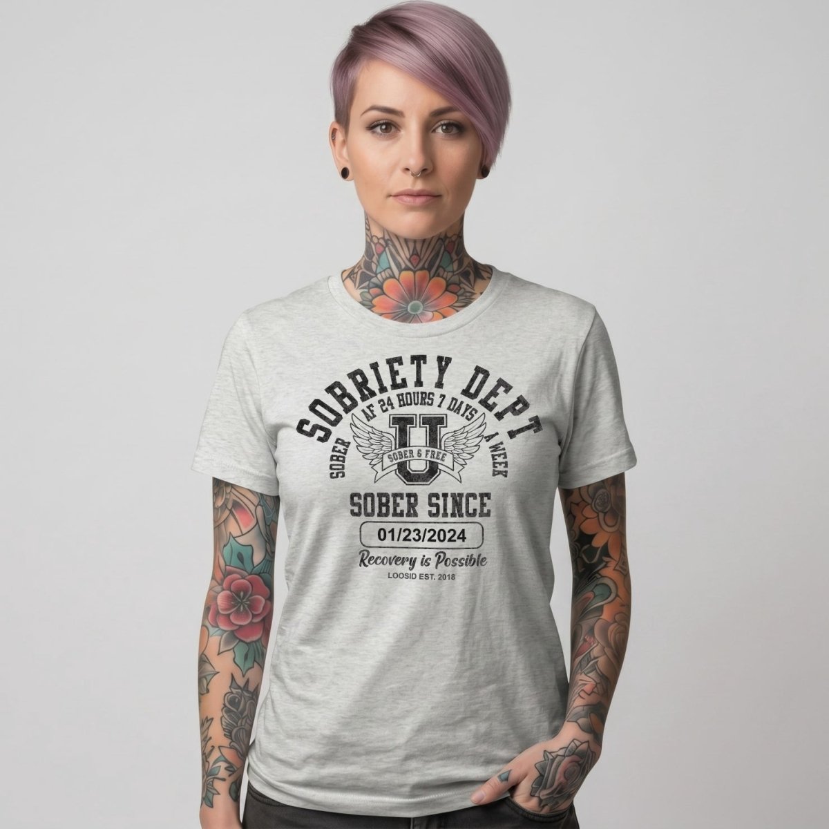 Sobriety Dept Sober T Shirt graphic detail (view 14)