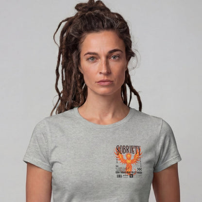 Phoenix Reborn Recovery Limited-Edition Women's T-Shirt with Sobriety Date