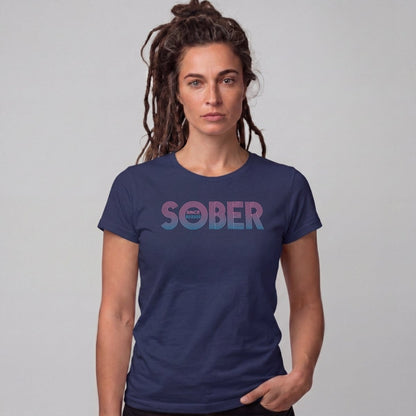 Sober T Shirt | Women's Retro Sober Since Tee