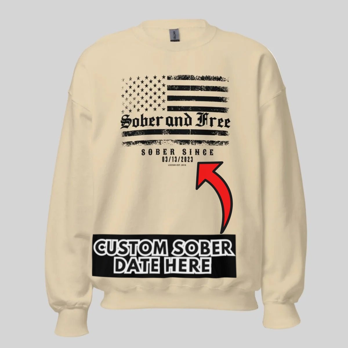 Sobriety Recovery Hoodie featuring the design (view 31)