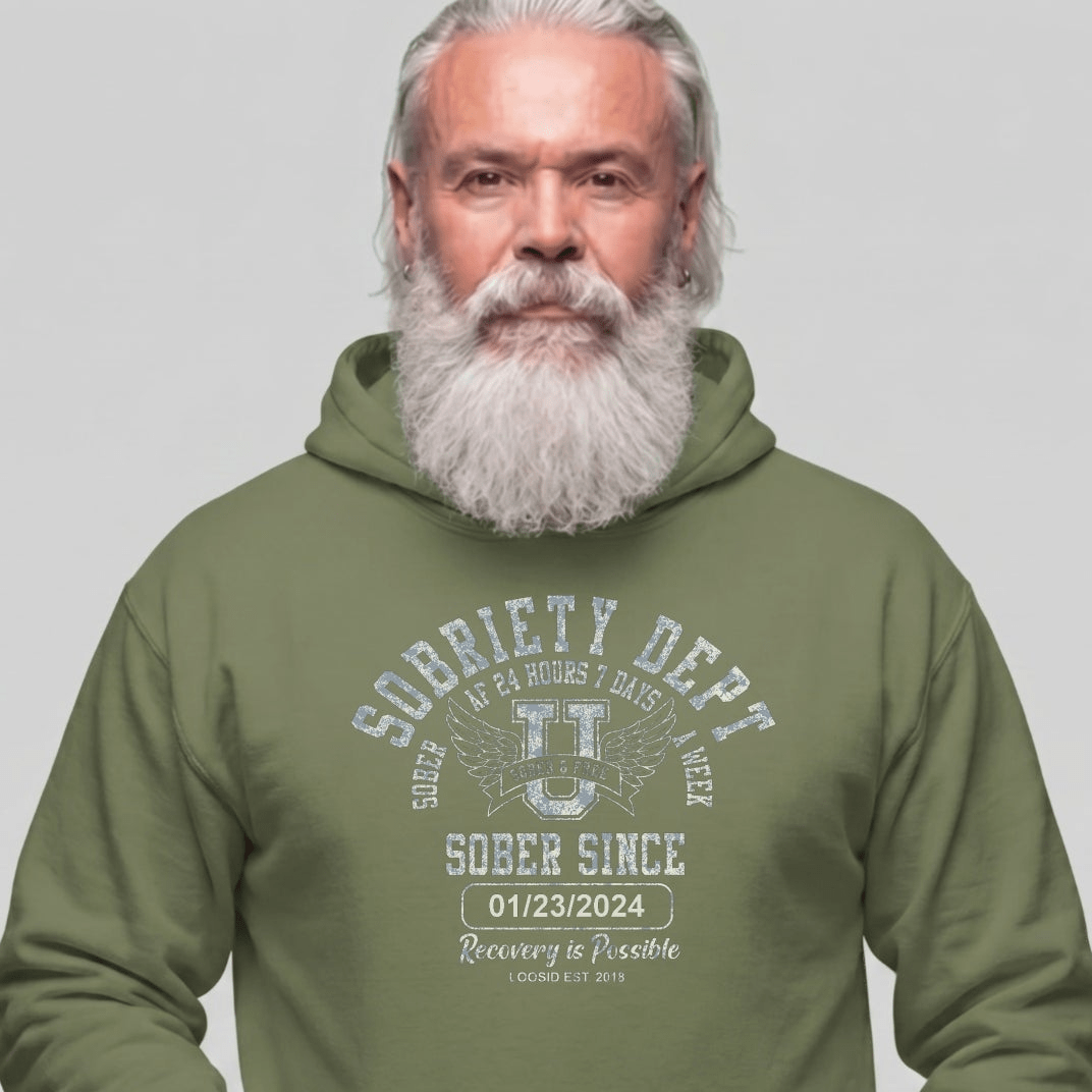 Recovery Hoodie | Men's Sobriety Dept 24/7 Hoodie