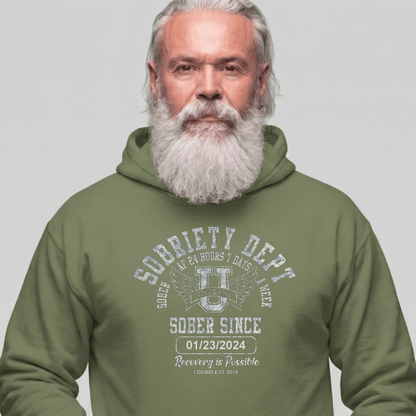 Recovery Hoodie | Men's Sobriety Dept 24/7 Hoodie