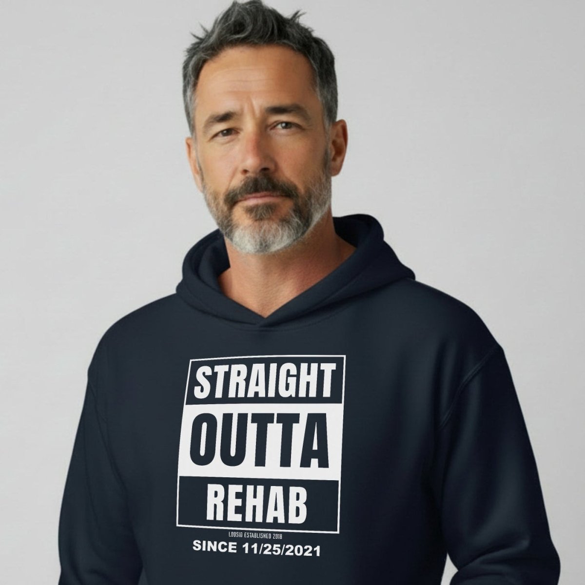Straight Outta Rehab Recovery Hoodie packaging detail (view 8)
