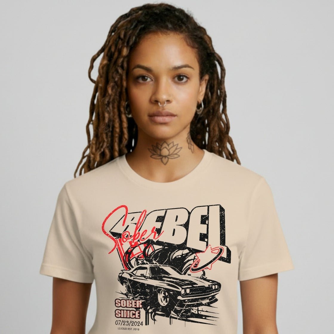 Sober Rebel Sober T Shirt fit detail (view 19)