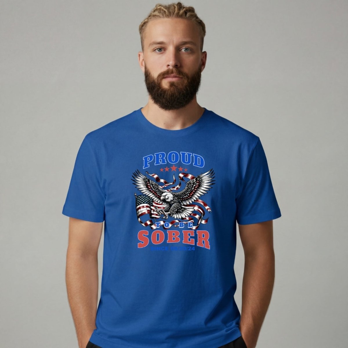 Sober T Shirt | Men's Proud To Be Sober Tee