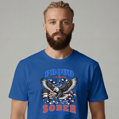 Sober T Shirt | Men's Proud To Be Sober Tee