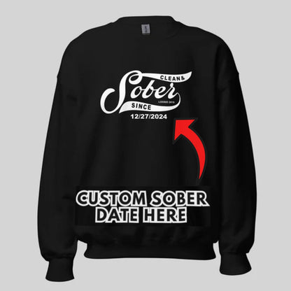 Sober Since Recovery Hoodie graphic detail (view 4)