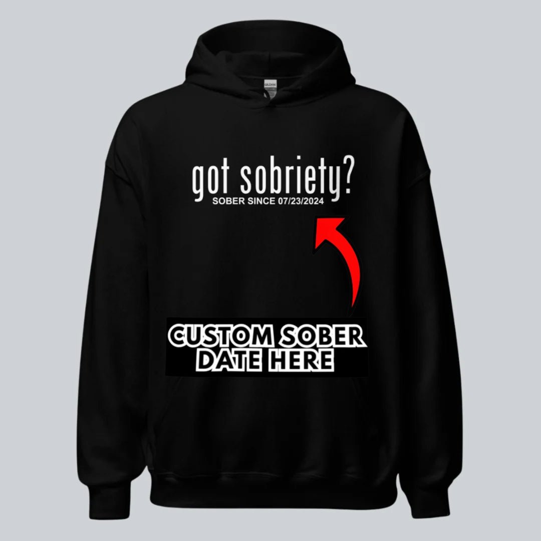 Got Sobriety Recovery Hoodie fit detail (view 9)