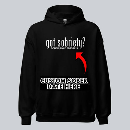 Got Sobriety Recovery Hoodie fit detail (view 9)