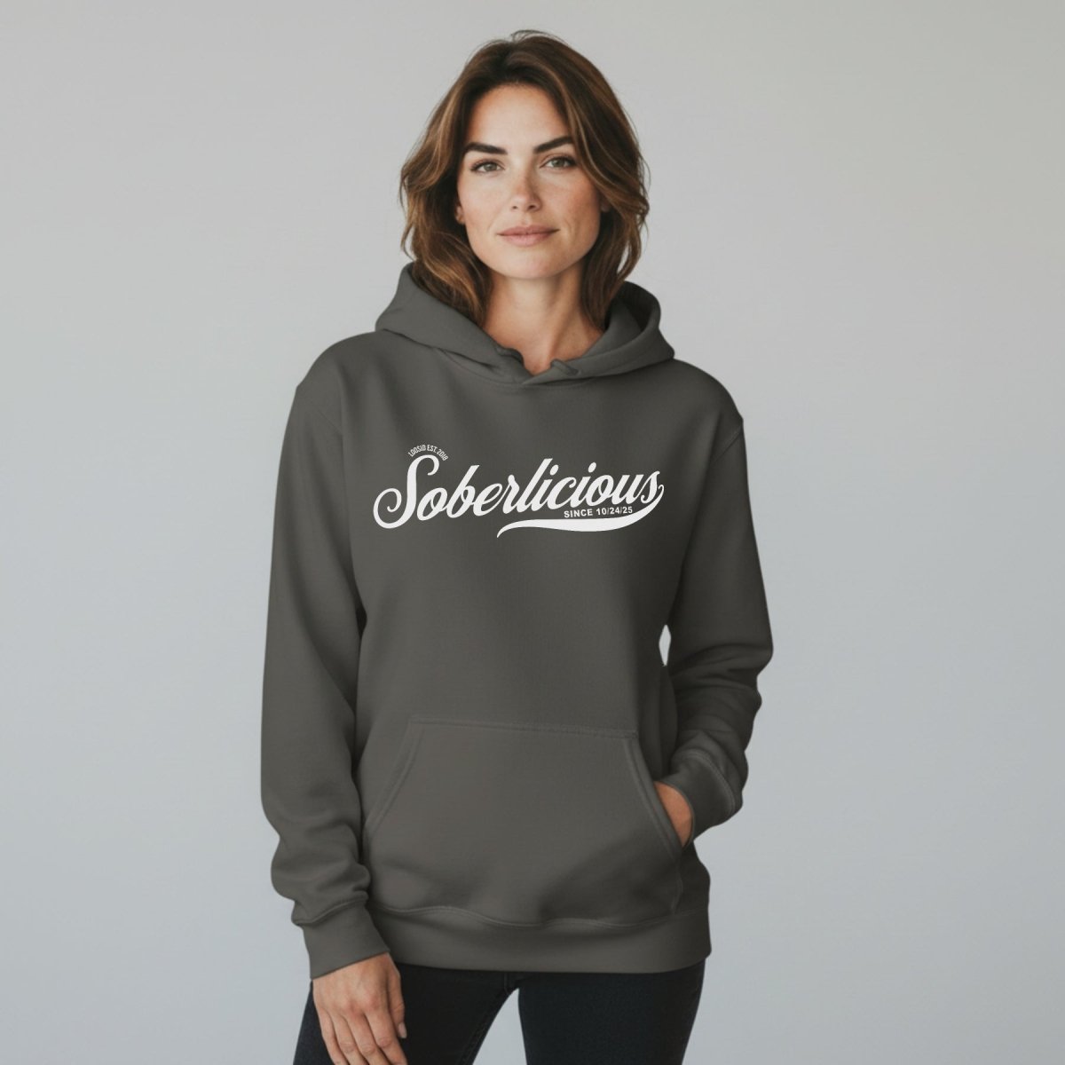 Soberlicious Recovery Hoodie back view (view 17)
