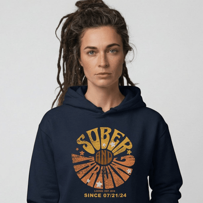 Sober & Thriving Recovery Hoodie featuring the design (view 11)