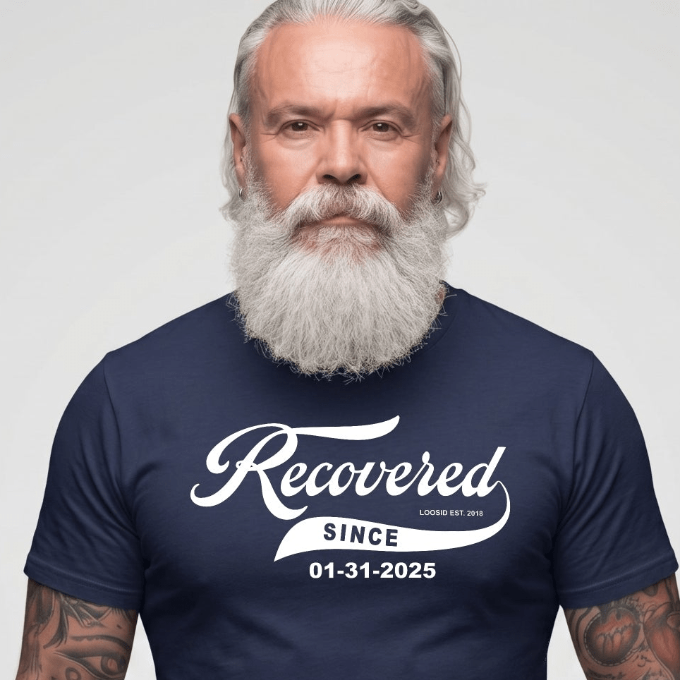 Recovered Since Sober T Shirt fit detail (view 9)
