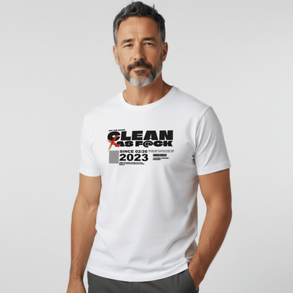 Recovery Year Men's Sobriety Sober T Shirt graphic detail (view 4)
