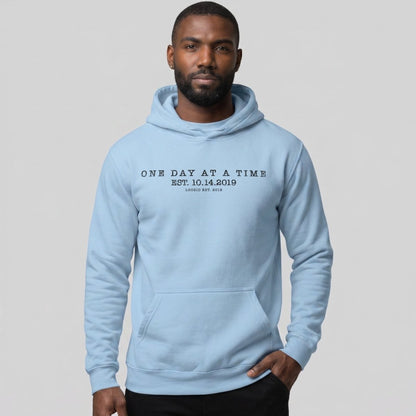 One Day At a Time Recovery Hoodie product photo (view 10)
