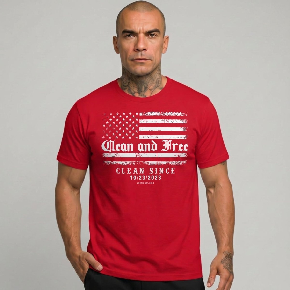 Clean and Free Sober T Shirt product photo (view 10)